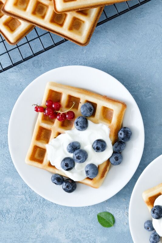 Dinkel-Joghurt-Waffeln