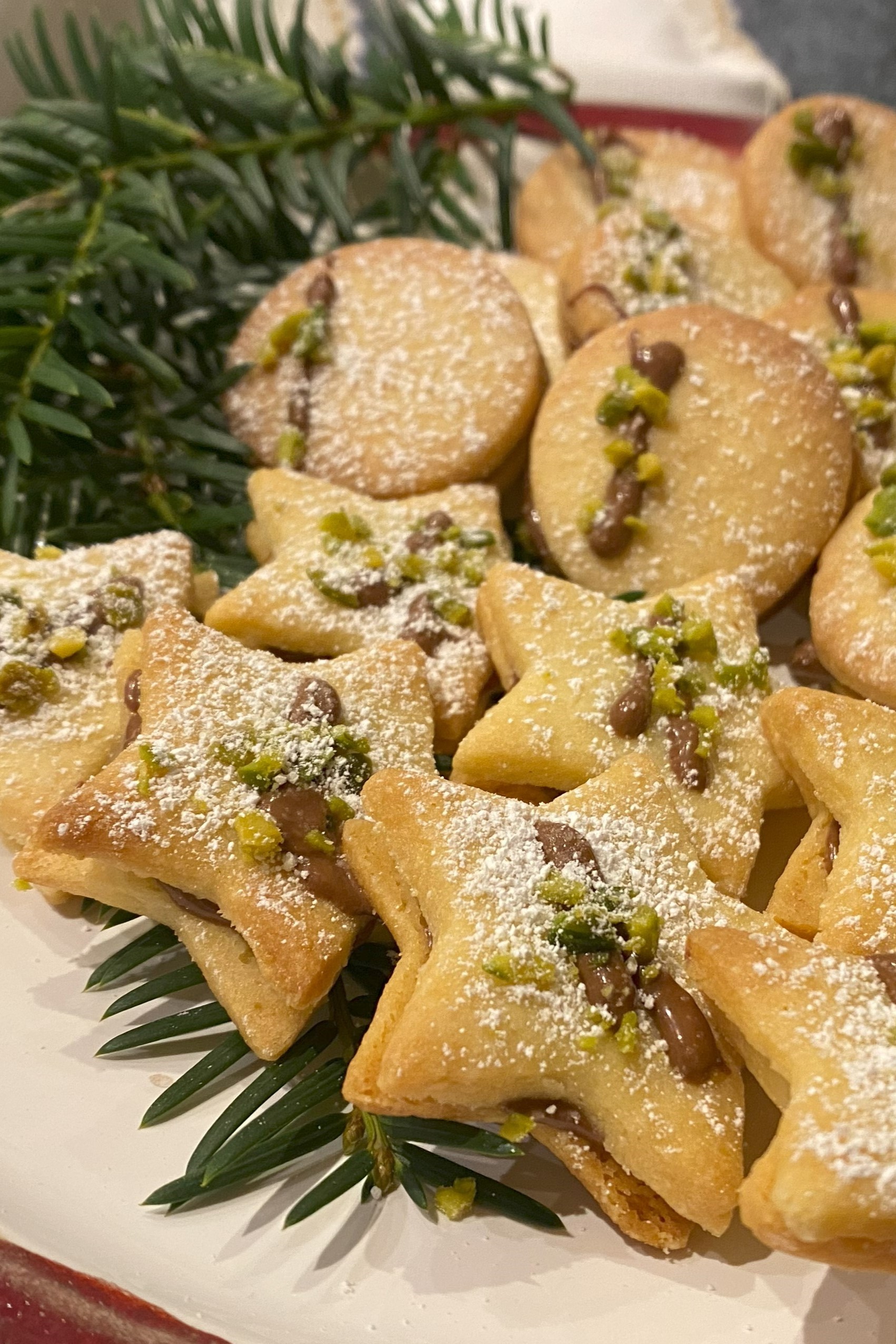 Nugatplätzchen