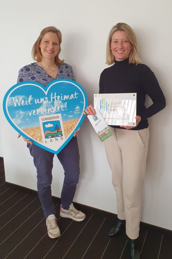 Theresa Hack von STARNBERGER LAND und Maria Schägger vom Team der Regionalagentur gwt Starnberg GmbH 